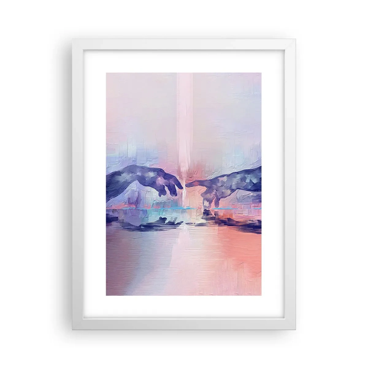 Poster in einem weißen Rahmen - Göttlicher Funke des Lebens - 30x40 cm