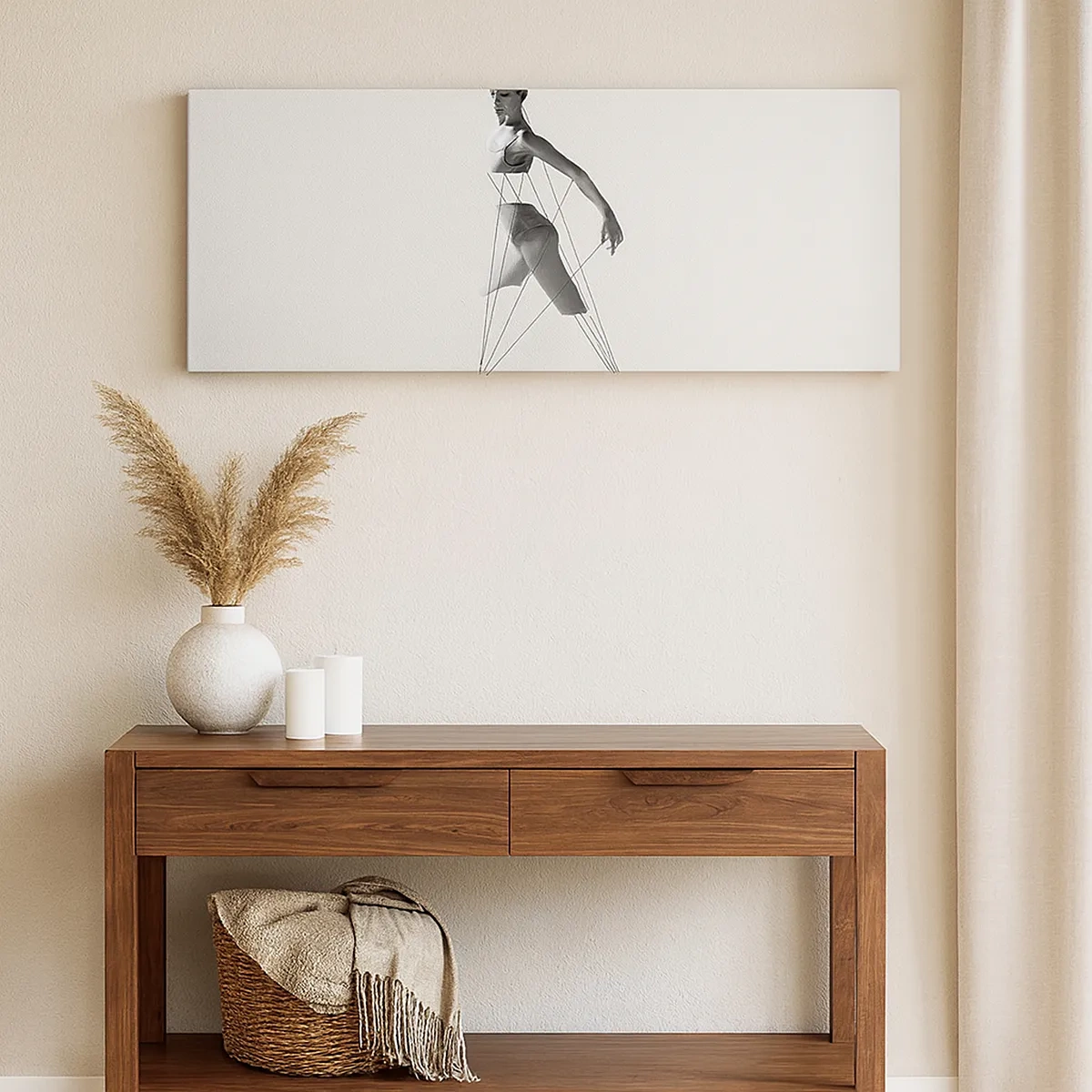 Bild auf Leinwand - Leinwandbild - Im Theater der Welt - 30x30 cm