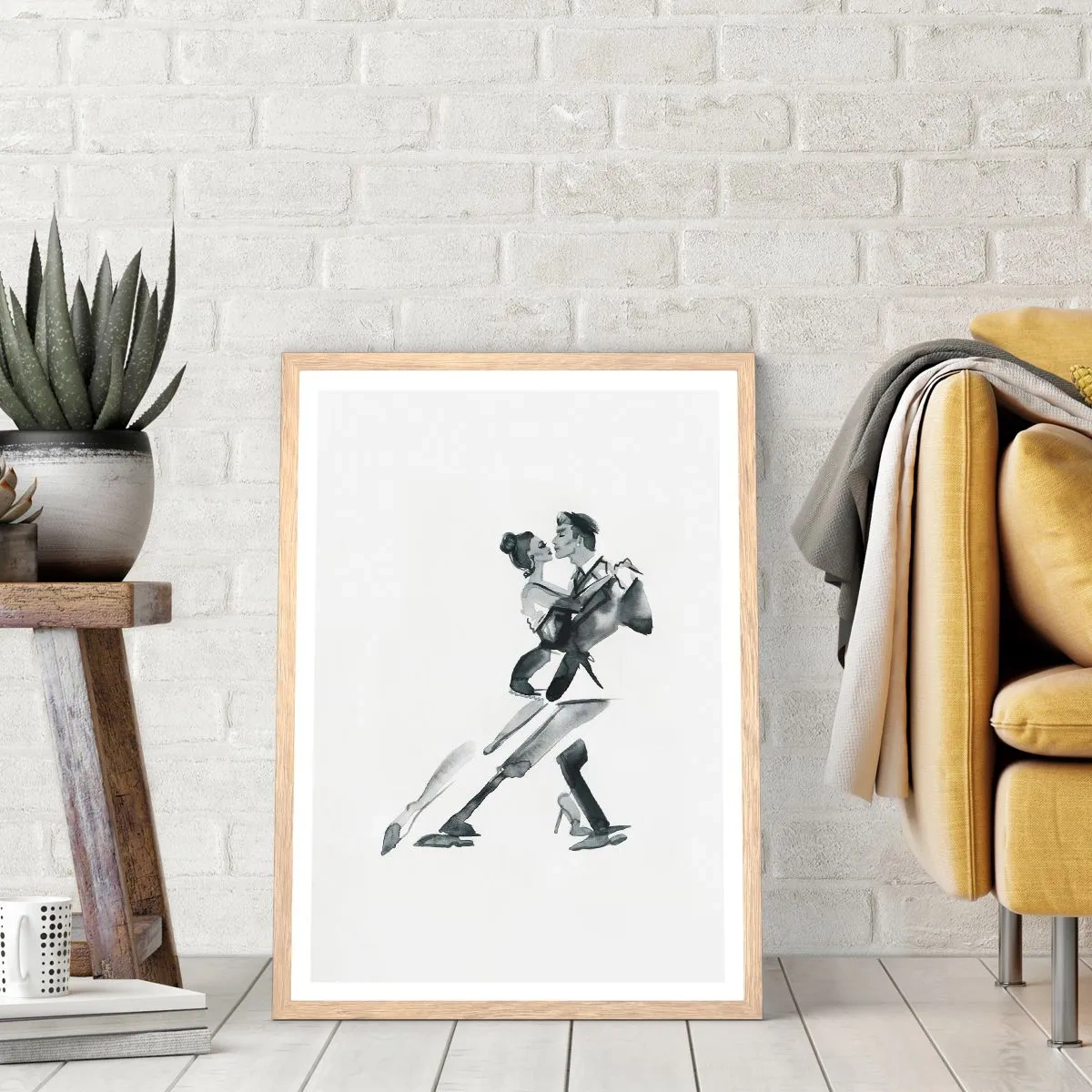 Poster in einem Rahmen aus heller Eiche - In einem Schlag - 61x91 cm