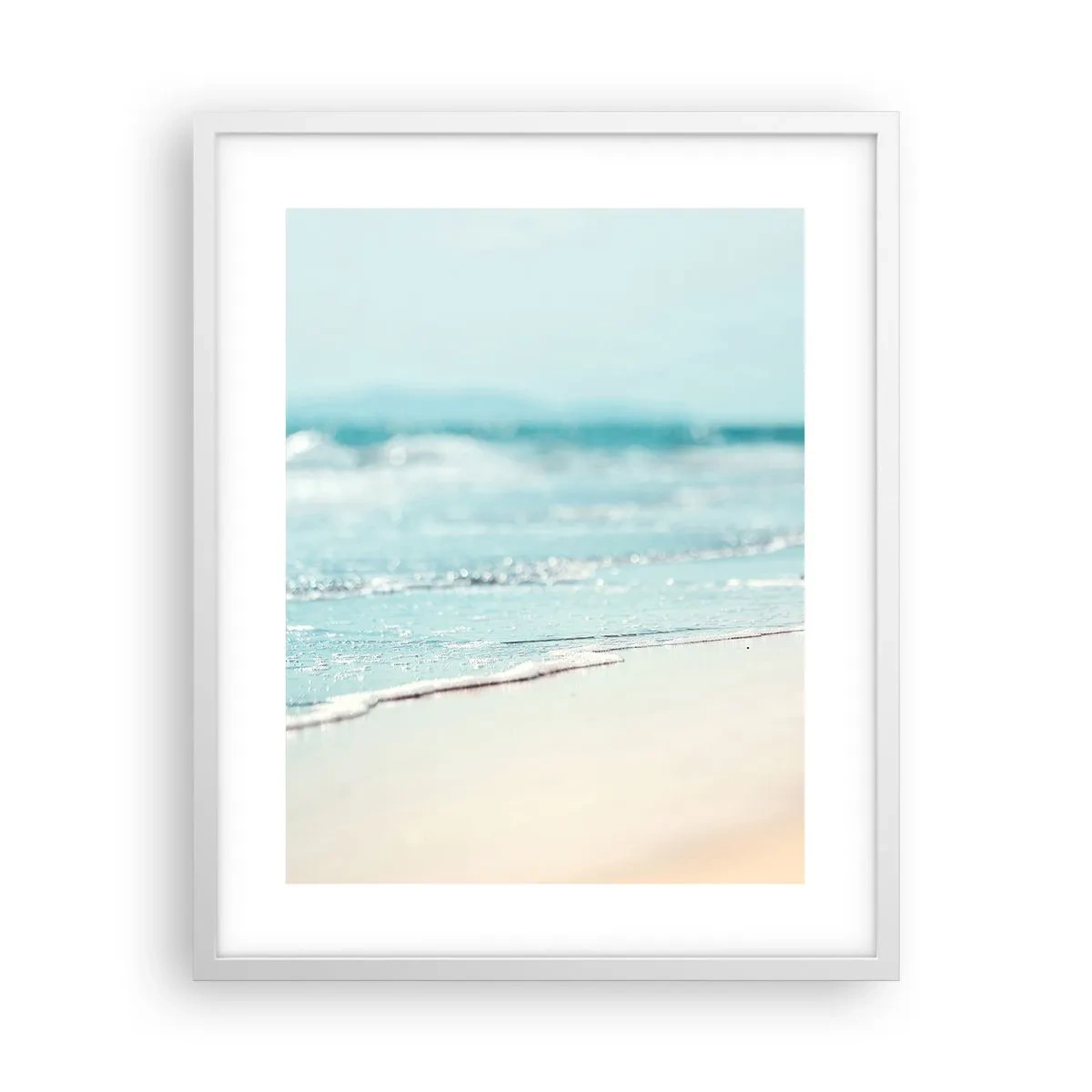 Poster in einem weißen Rahmen - Hitze und Lärm - 40x50 cm