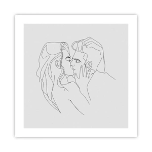 Poster - Dieselbe Linie - 50x50 cm