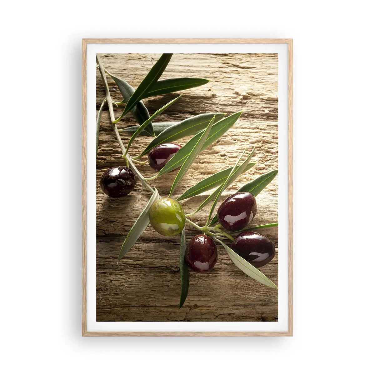 Poster in einem Rahmen aus heller Eiche - Direkt aus der Natur - 70x100 cm