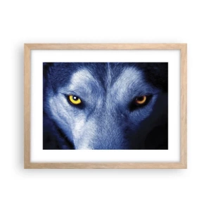 Poster in einem Rahmen aus heller Eiche - Faszinierender Blick - 40x30 cm