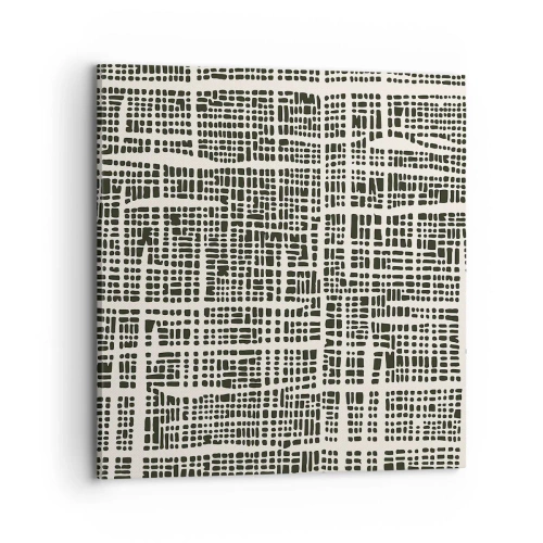 Bild auf Leinwand - Leinwandbild - Gewebte Komposition - 70x70 cm