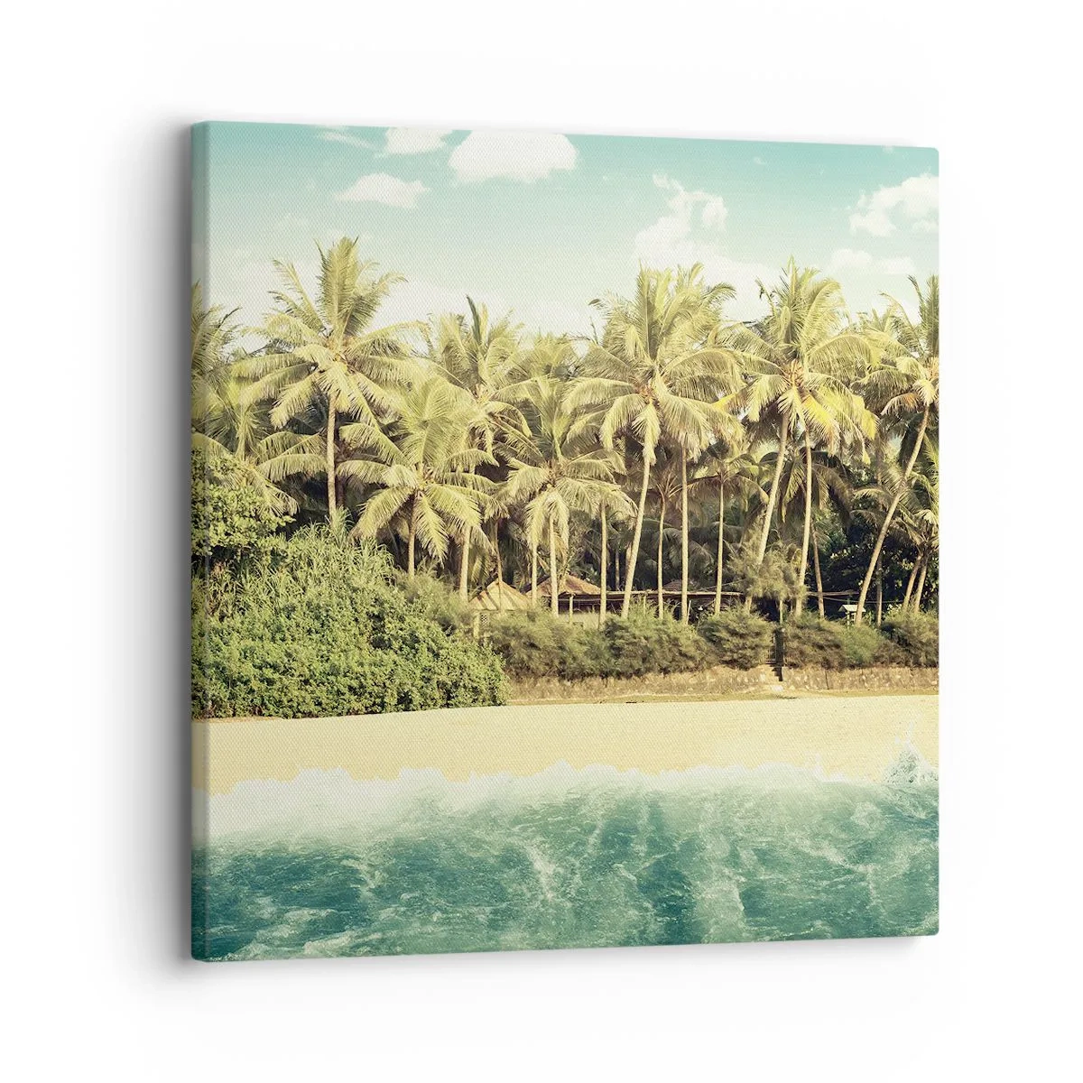 Bild auf Leinwand - Leinwandbild - Wie wäre es hier? - 30x30 cm