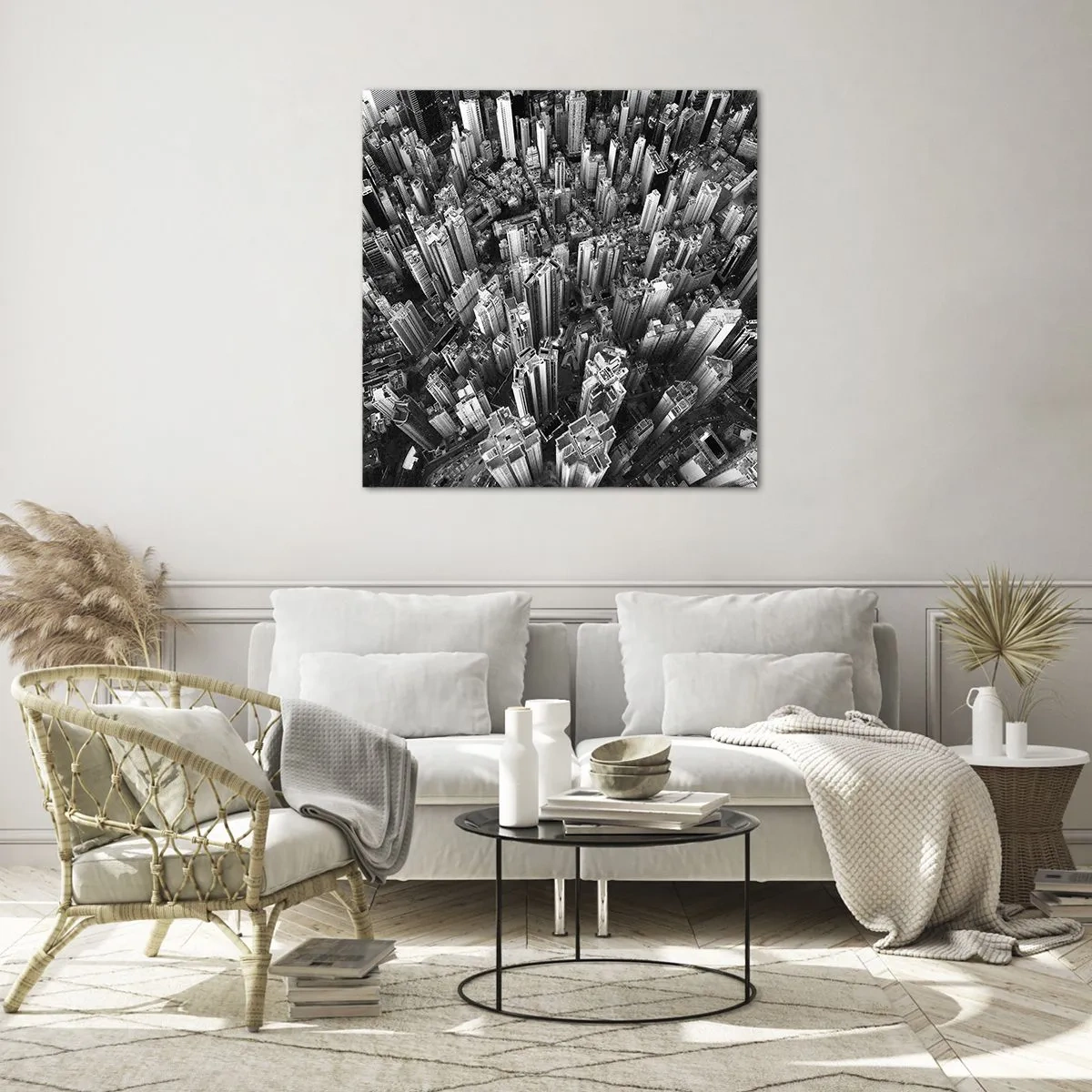 Glasbild - Bild auf glas - Immer höher und höher - 30x30 cm