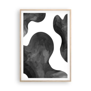 Poster in einem Rahmen aus heller Eiche - Milchstraße - 70x100 cm