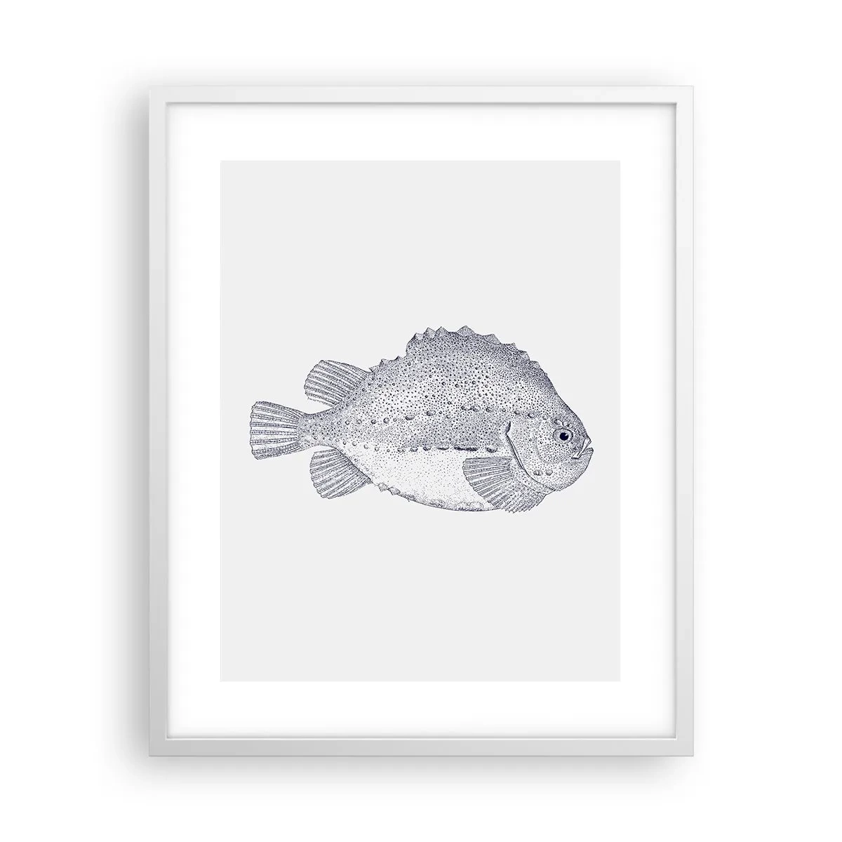 Poster in einem weißen Rahmen - Für das Album des Naturforschers - 40x50 cm