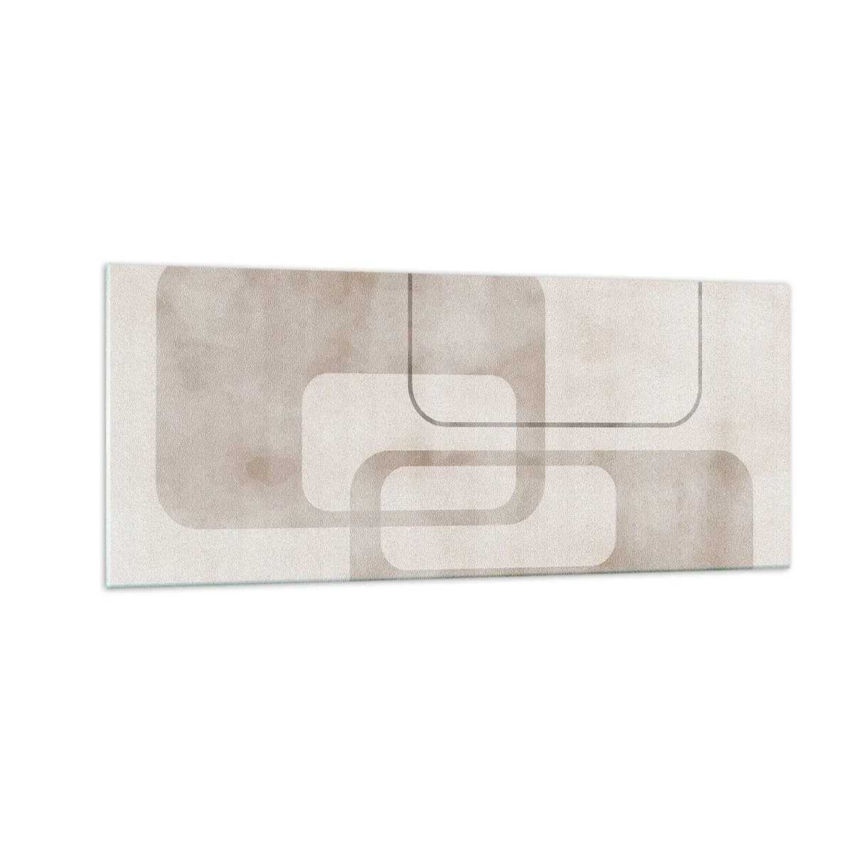 Glasbild - Bild auf glas - Geometrische Fuge - 100x40 cm