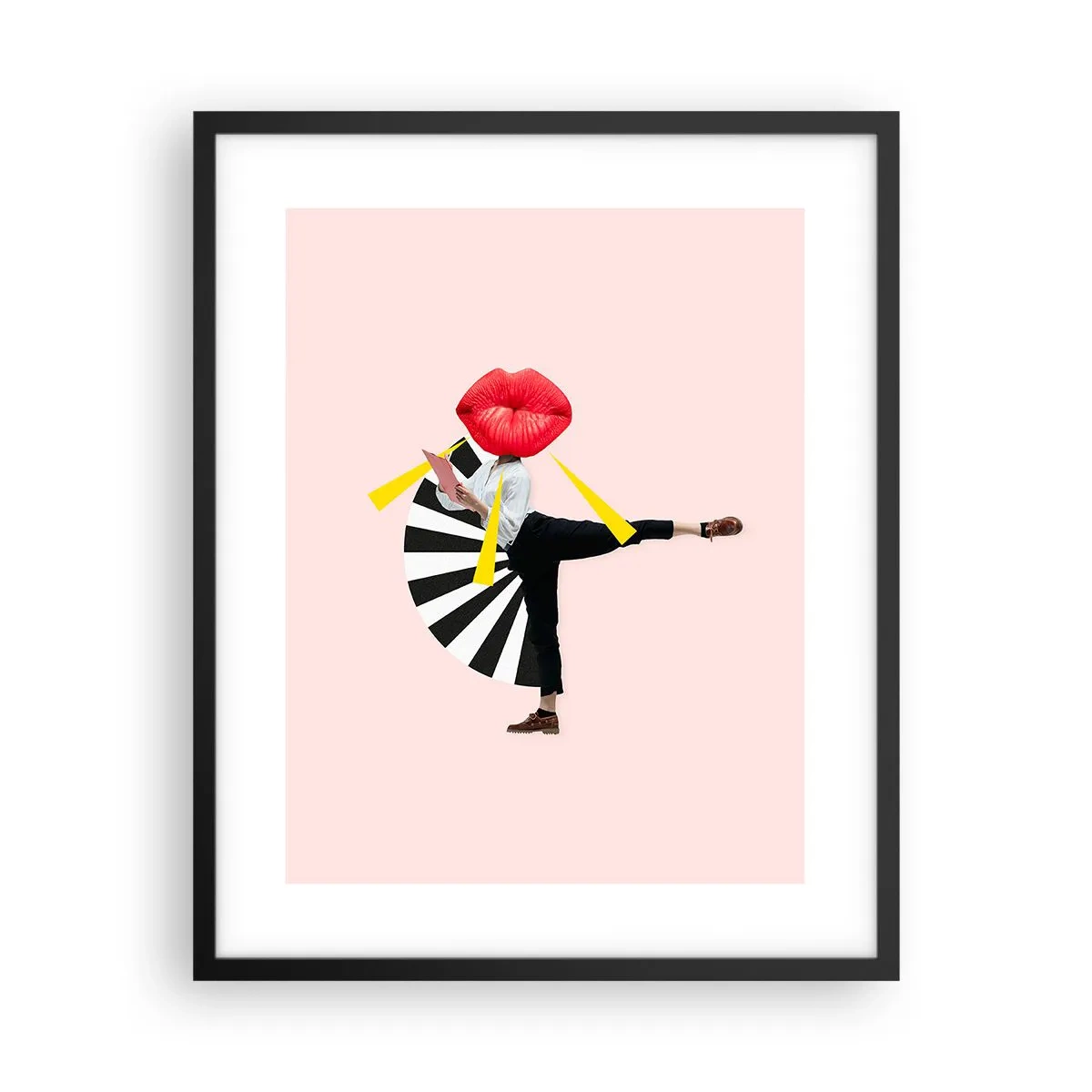 Poster in einem schwarzem Rahmen - Surreale Pop-Art - 40x50 cm