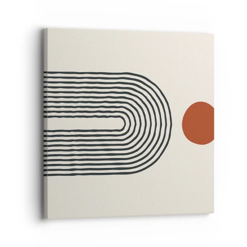 Bild auf Leinwand - Leinwandbild - Magnetismus von Formen und Farben - 30x30 cm