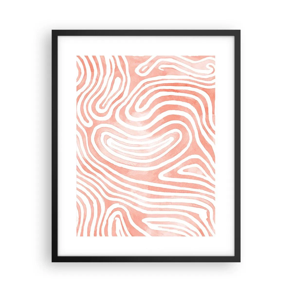 Poster in einem schwarzem Rahmen - Im Korallenlabyrinth - 40x50 cm