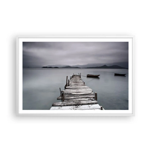 Poster in einem weißen Rahmen - Du kannst morgen gehen - 91x61 cm