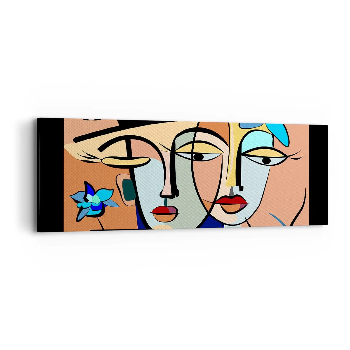 Bild auf Leinwand - Leinwandbild - Picassos randez vous - 90x30 cm