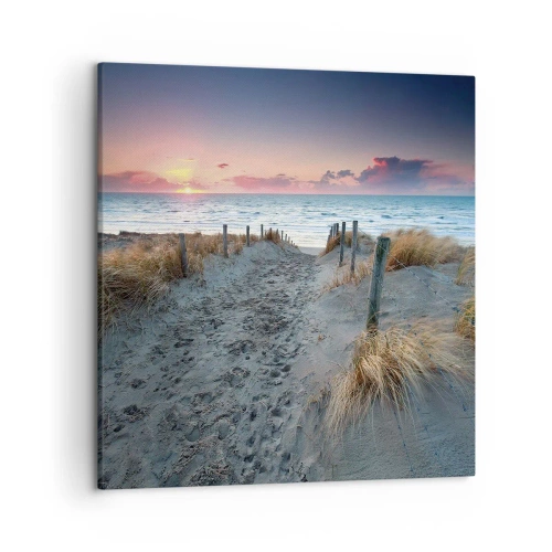 Bild auf Leinwand - Leinwandbild - Du hast einen Regenbogen aus strahlendem Licht verschüttet ... - 50x50 cm