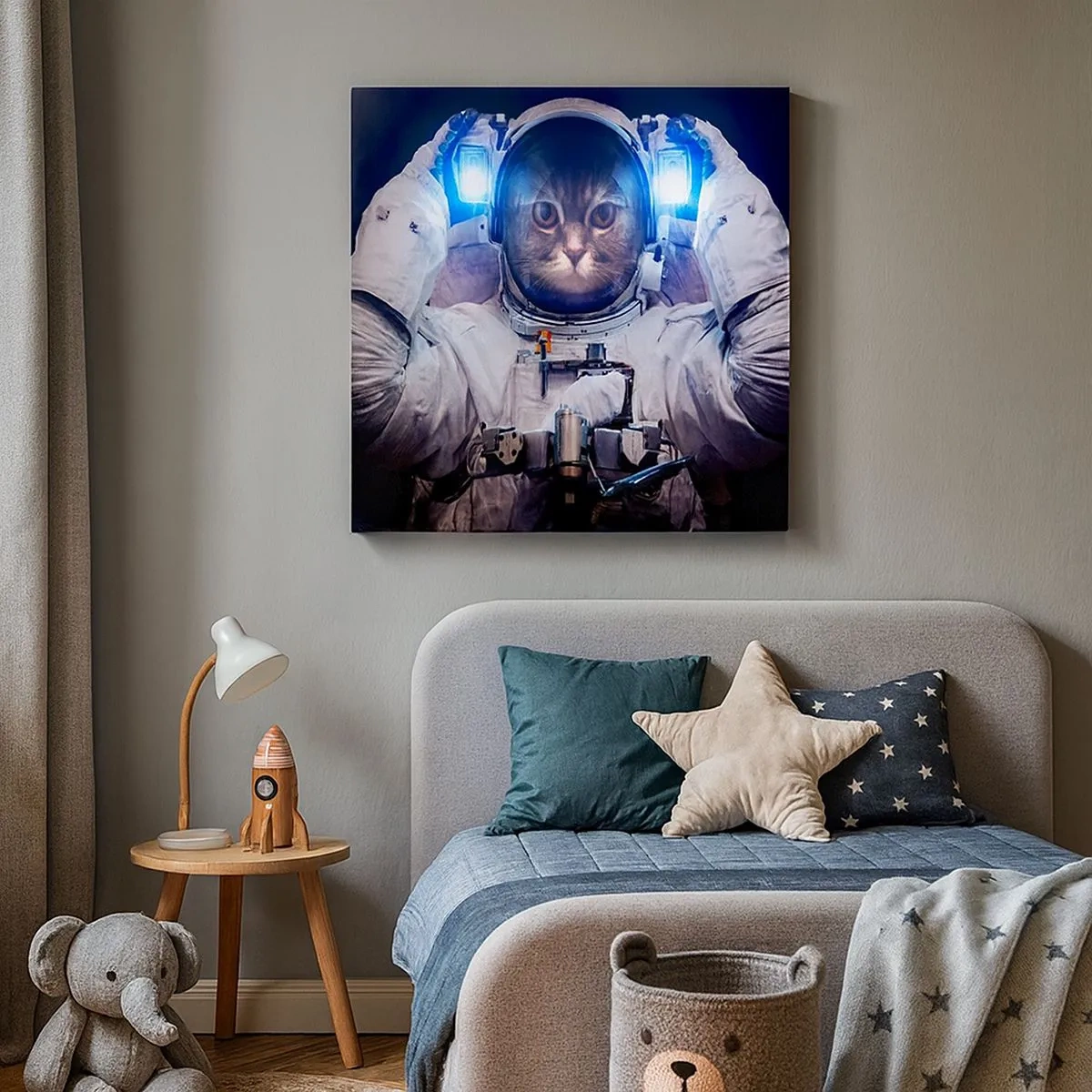 Bild auf Leinwand - Leinwandbild - Houston, du hast ein Problem - 30x30 cm