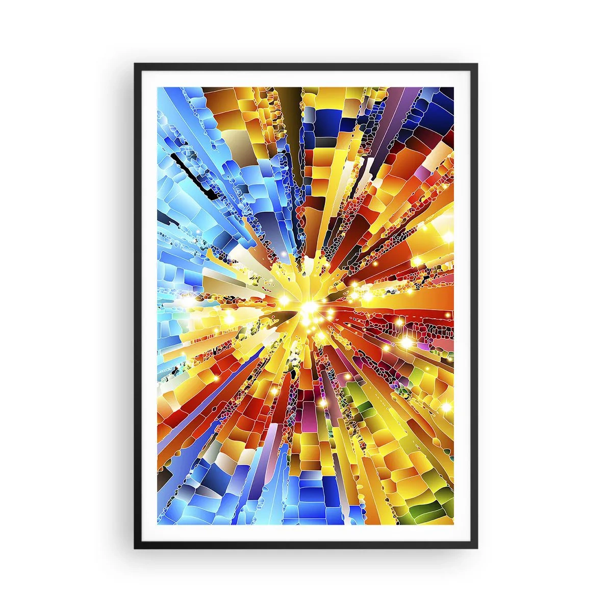 Poster in einem schwarzem Rahmen - In Medienauflösung - 70x100 cm