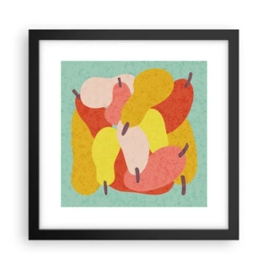 Poster in einem schwarzem Rahmen - Probieren Sie die Sommersonne - 30x30 cm