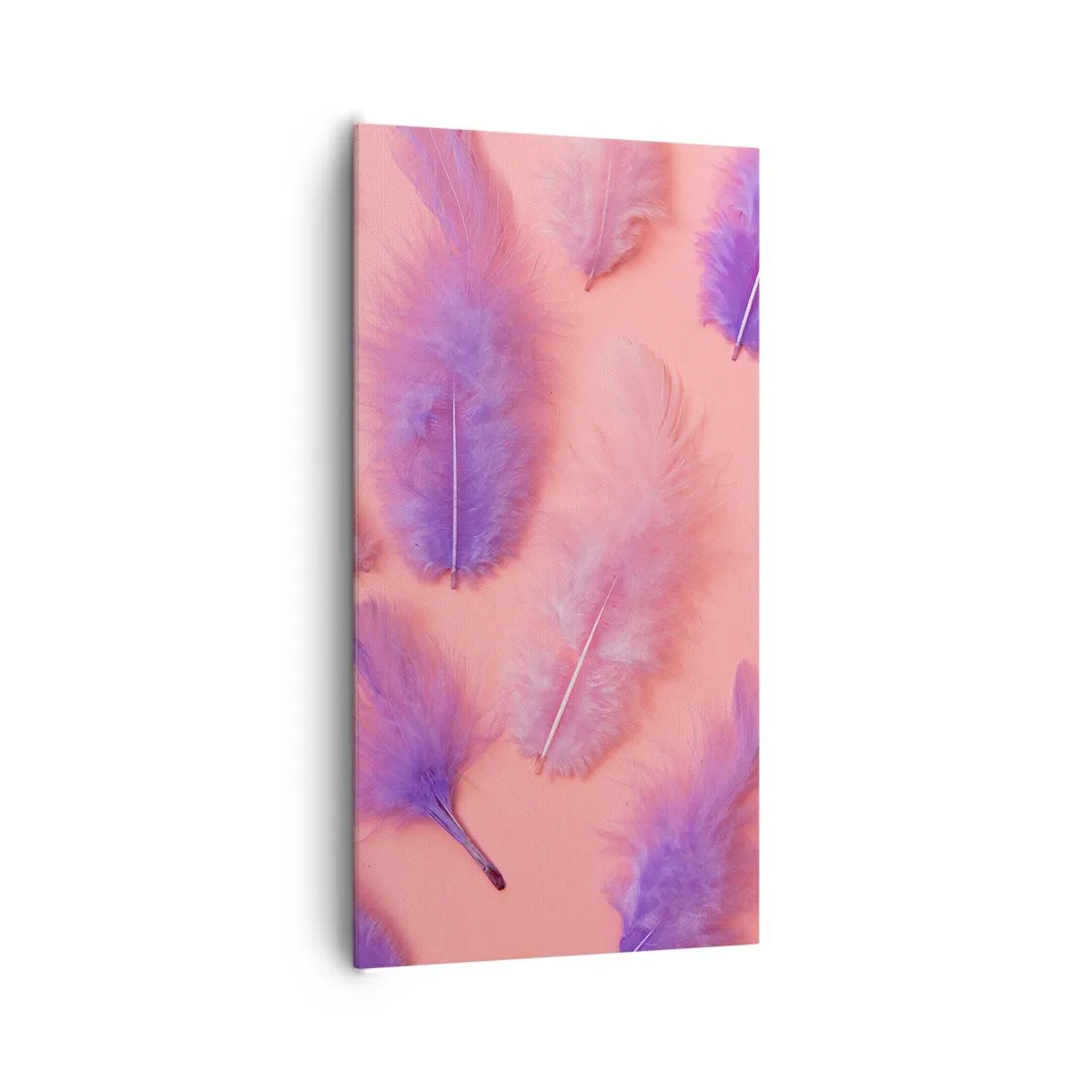 Bild auf Leinwand - Leinwandbild - Lila Vogel der Begierde - 65x120 cm