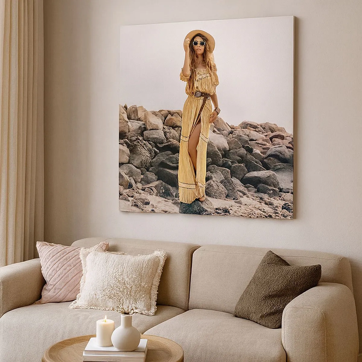 Bild auf Leinwand - Leinwandbild - Die Magie der Steine - 30x30 cm