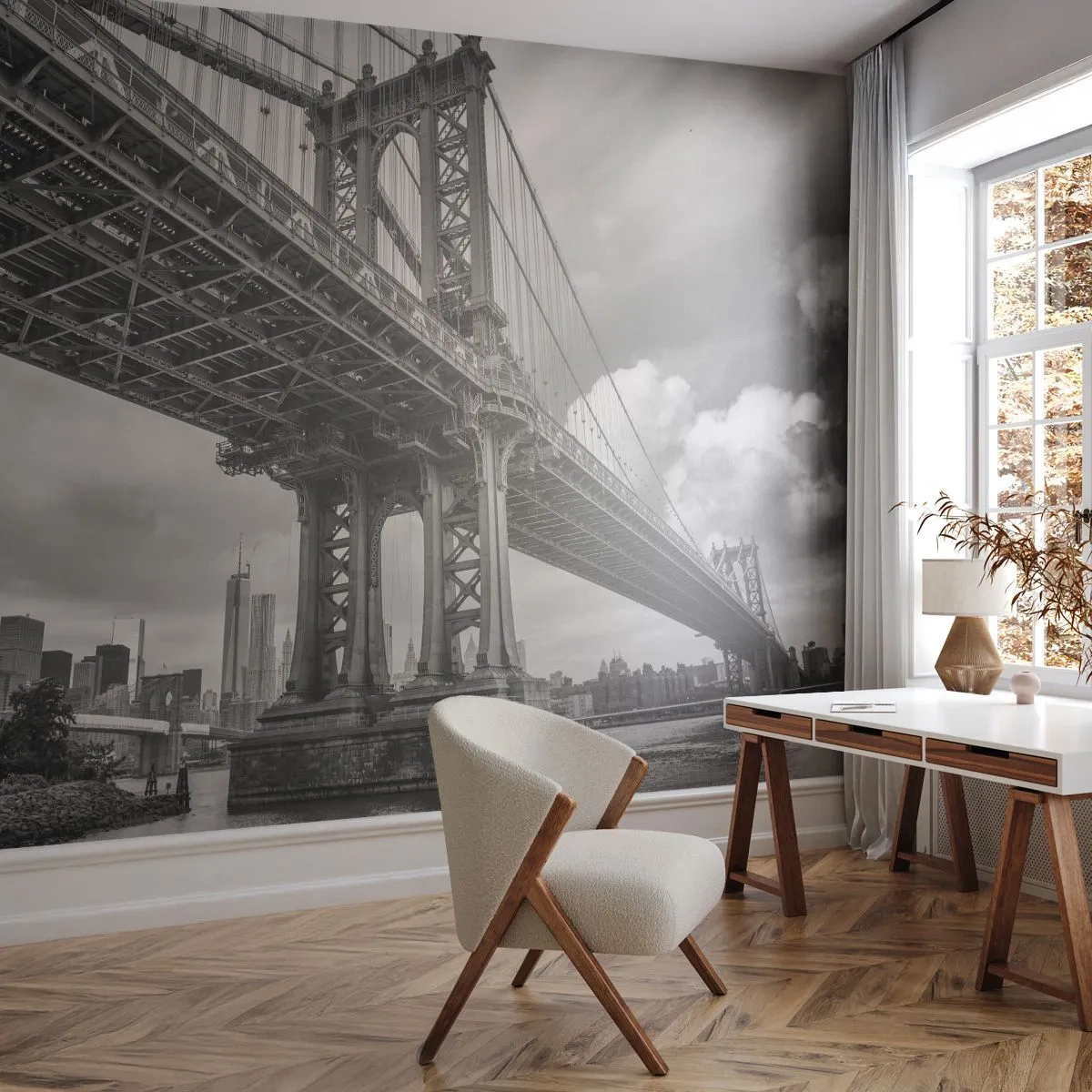 Fototapete Premium Sand - Ins Herz der Stadt - New York, Stadt, Manhattan - 300x210 cm