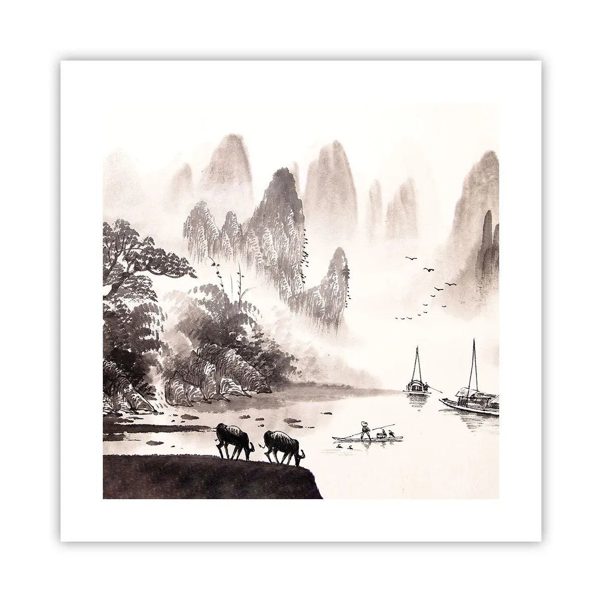 Poster - Der exotische Alltag des Ostens - 40x40 cm