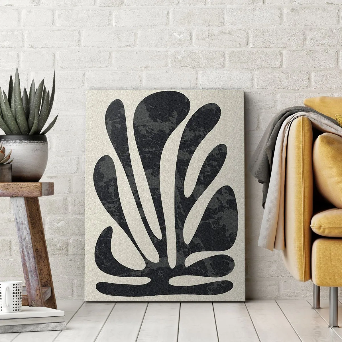 Bild auf Leinwand - Leinwandbild - Vielfingrige Abstraktion - 70x100 cm
