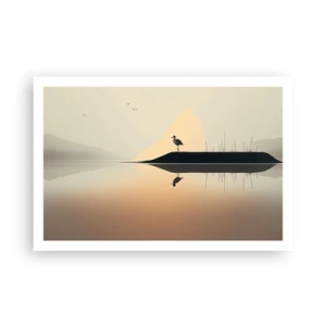 Poster - Herr am See - 91x61 cm