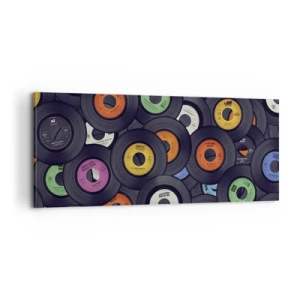 Bild auf Leinwand - Leinwandbild - Farben der Klassiker - 100x40 cm