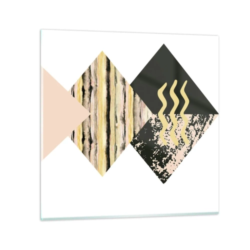 Glasbild - Bild auf glas - Es ist nicht so einfach - 50x50 cm