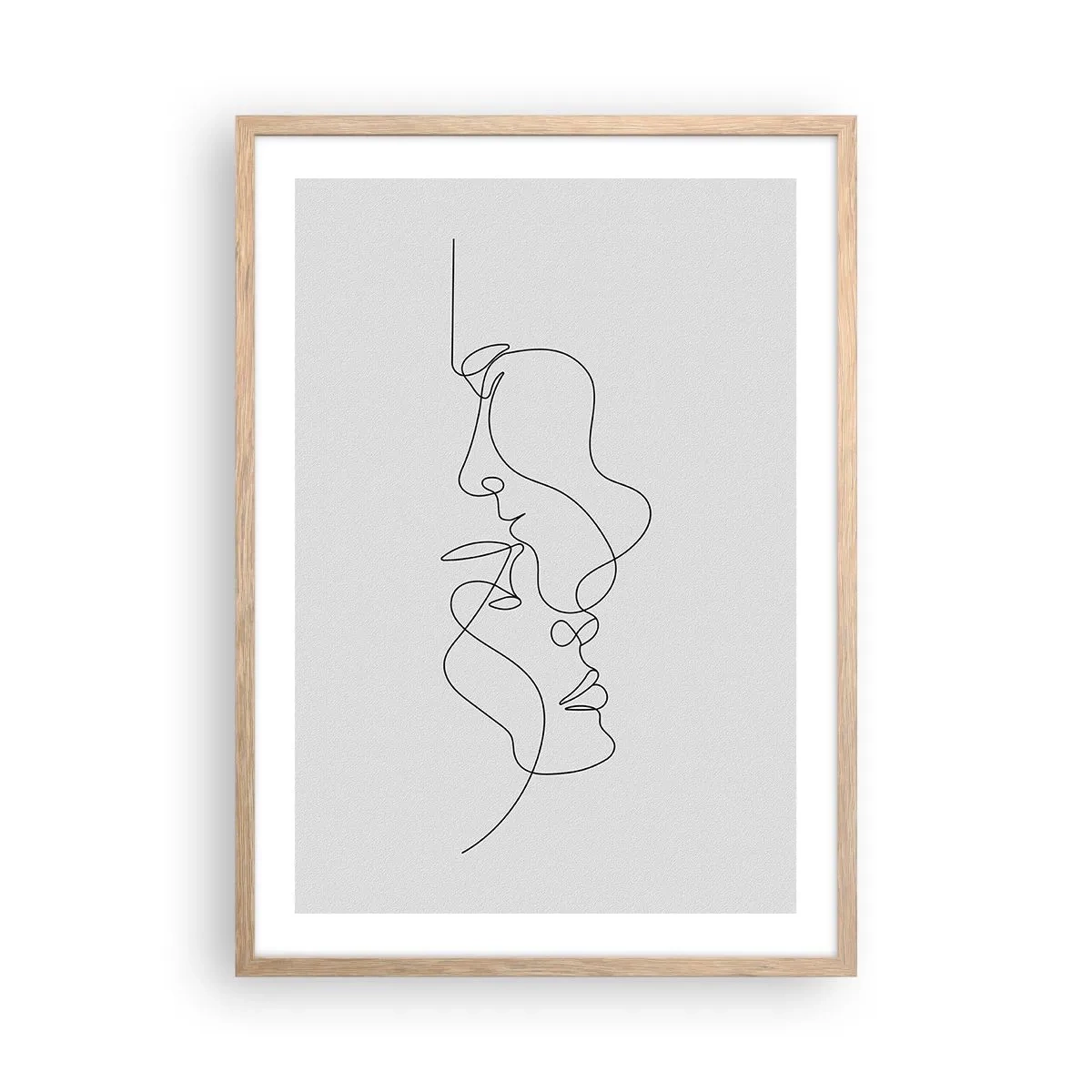 Poster in einem Rahmen aus heller Eiche - Die Hitze bitterer Begierden - 50x70 cm