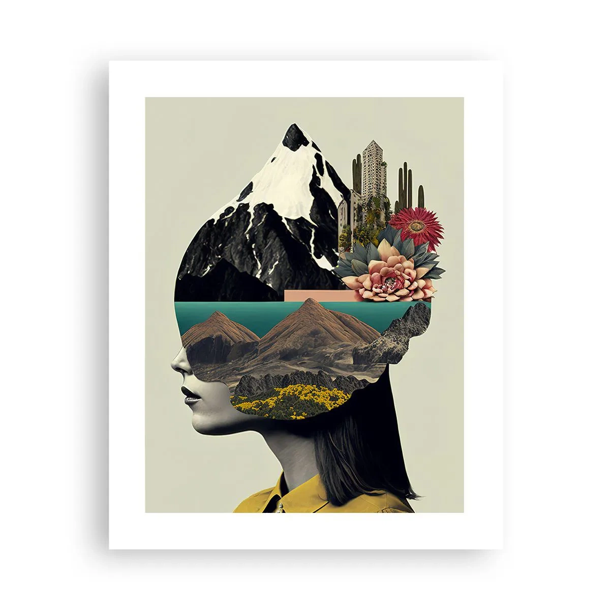 Poster - Frau – bleibt immer ein Geheimnis - 40x50 cm