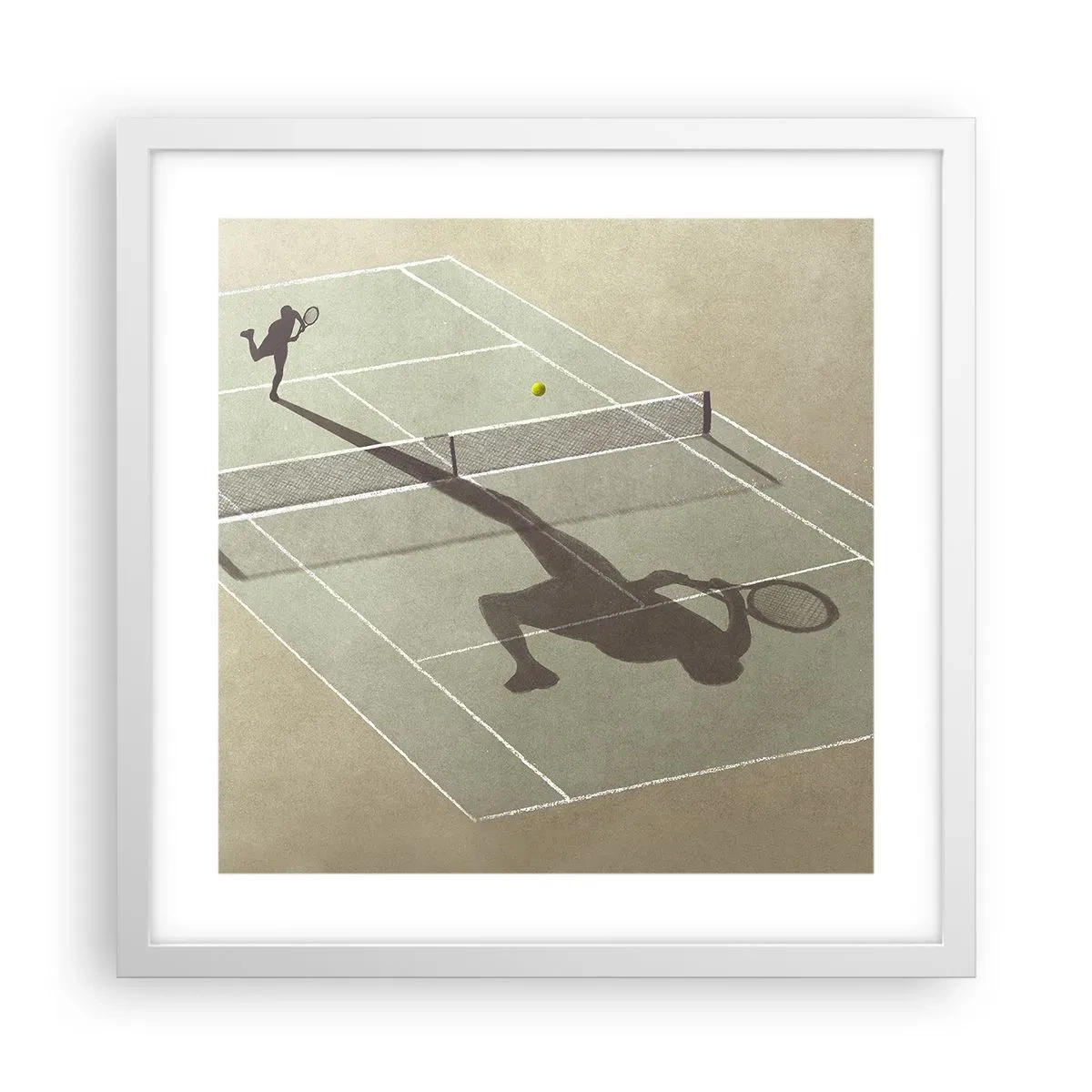 Poster in einem weißen Rahmen - Überwinde dich selbst - 40x40 cm