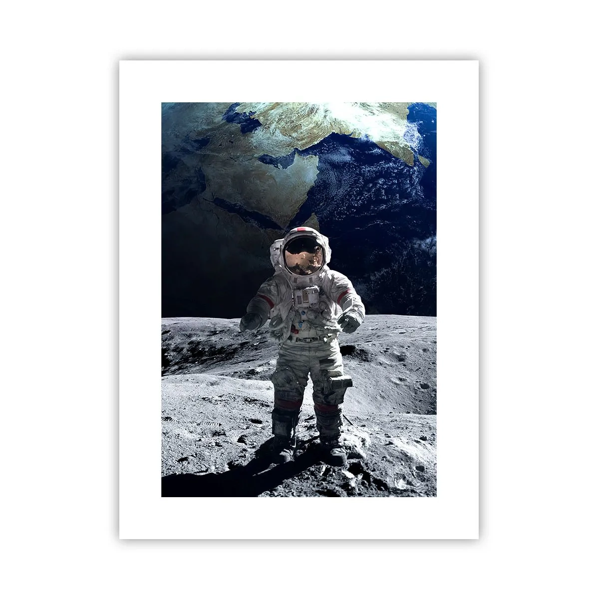 Poster - Grüße vom Mond - 30x40 cm