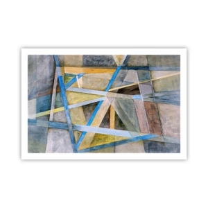 Poster - Gerade oder diagonal? - 91x61 cm
