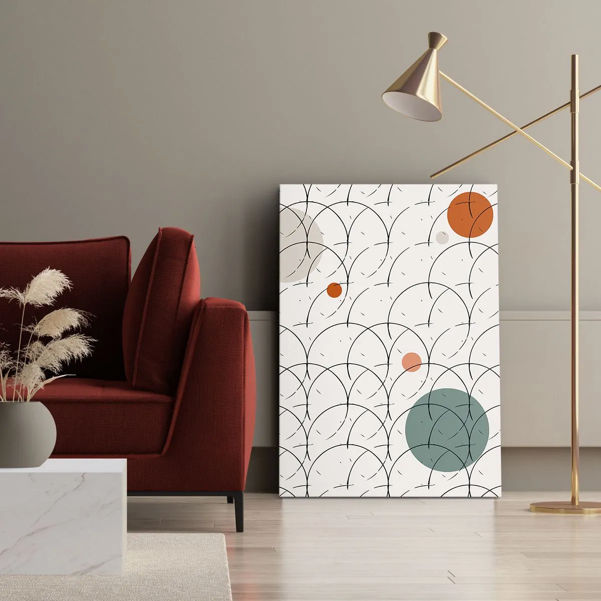 Bild auf Leinwand - Leinwandbild - Im Pop-Art-Geist - 55x100 cm