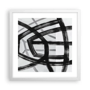 Poster in einem weißen Rahmen - Bautiefe - 40x40 cm
