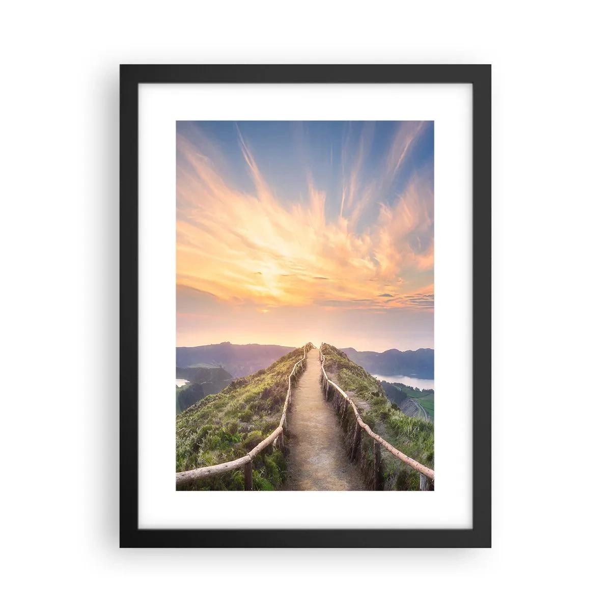 Poster in einem schwarzem Rahmen - Nah am Himmel - 30x40 cm