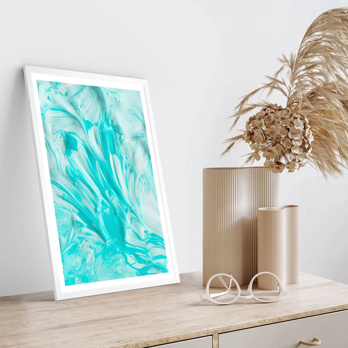 Poster in einem weißen Rahmen - Für immer zusammen - 50x70 cm