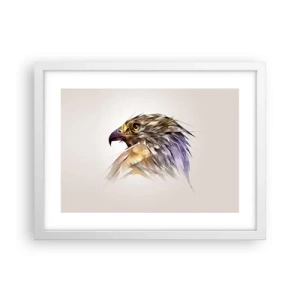 Poster in einem weißen Rahmen - Porträt eines Kriegers - 40x30 cm