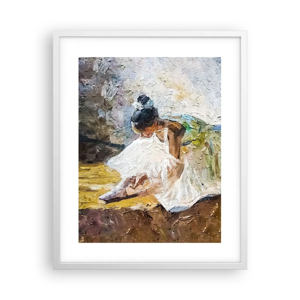 Poster in einem weißen Rahmen - Aus einem Gemälde von Degas - 40x50 cm