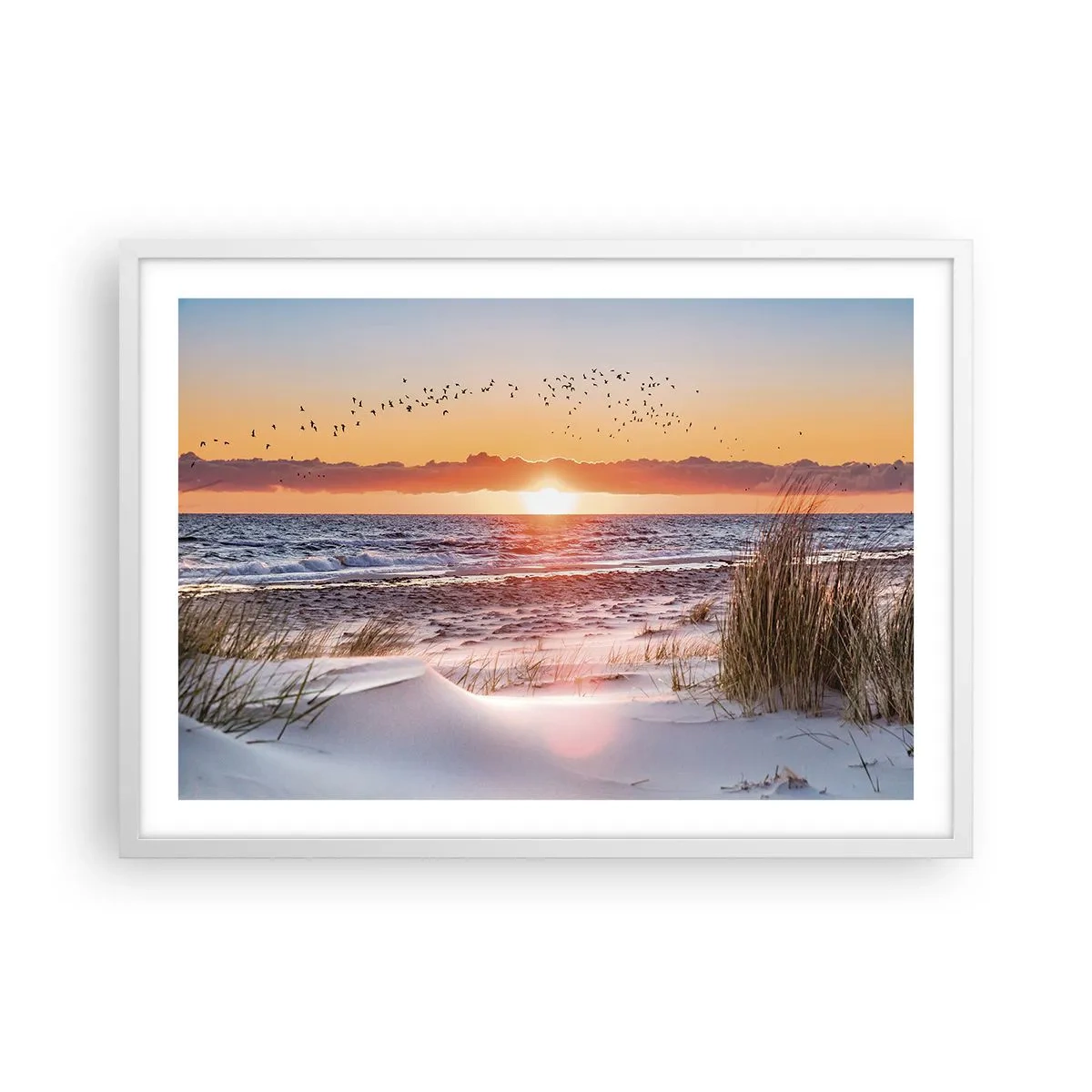 Poster in einem weißen Rahmen - Horizontale Landschaft - 70x50 cm