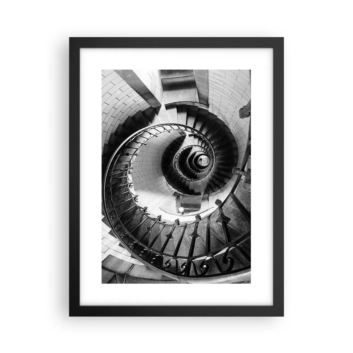 Poster in einem schwarzem Rahmen - Höher und höher - 30x40 cm