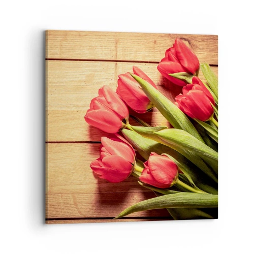 Bild auf Leinwand - Leinwandbild - Frühlingsgeständnis - 70x70 cm