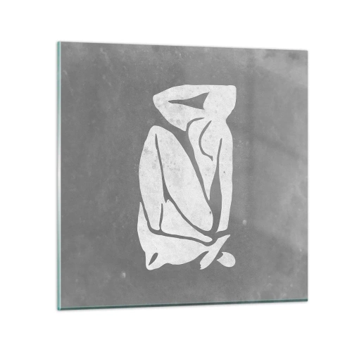 Glasbild - Bild auf glas - In Gedanken versunken - 30x30 cm