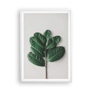 Poster in einem weißen Rahmen - Eine Zeichnung purer Natur - 70x100 cm