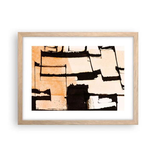 Poster in einem Rahmen aus heller Eiche - Also doch Ordnung - 40x30 cm