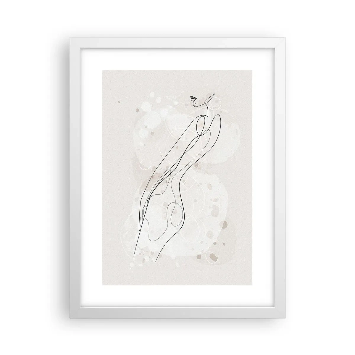 Poster in einem weißen Rahmen - Der Blick schweift - 30x40 cm