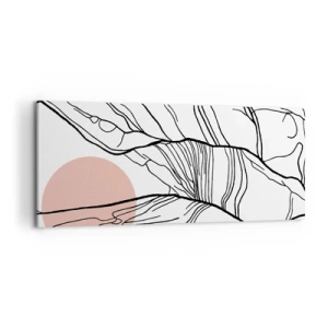 Bild auf Leinwand - Leinwandbild - In einem Netz aus Zweigen - 100x40 cm