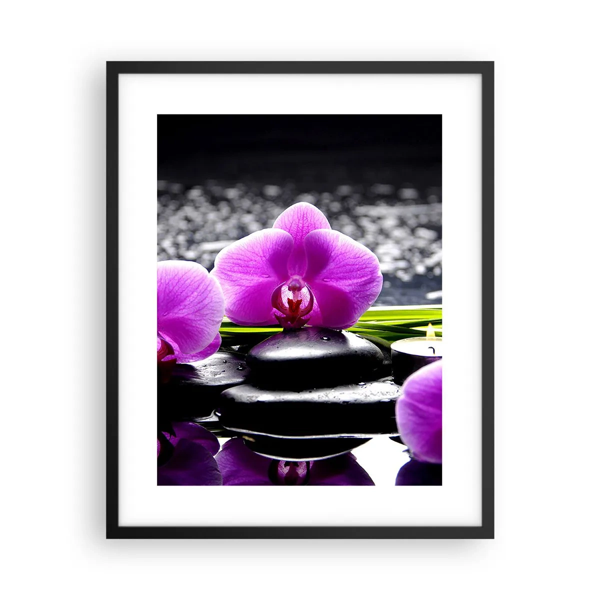 Poster in einem schwarzem Rahmen - In Ruhe ertrinken - 40x50 cm